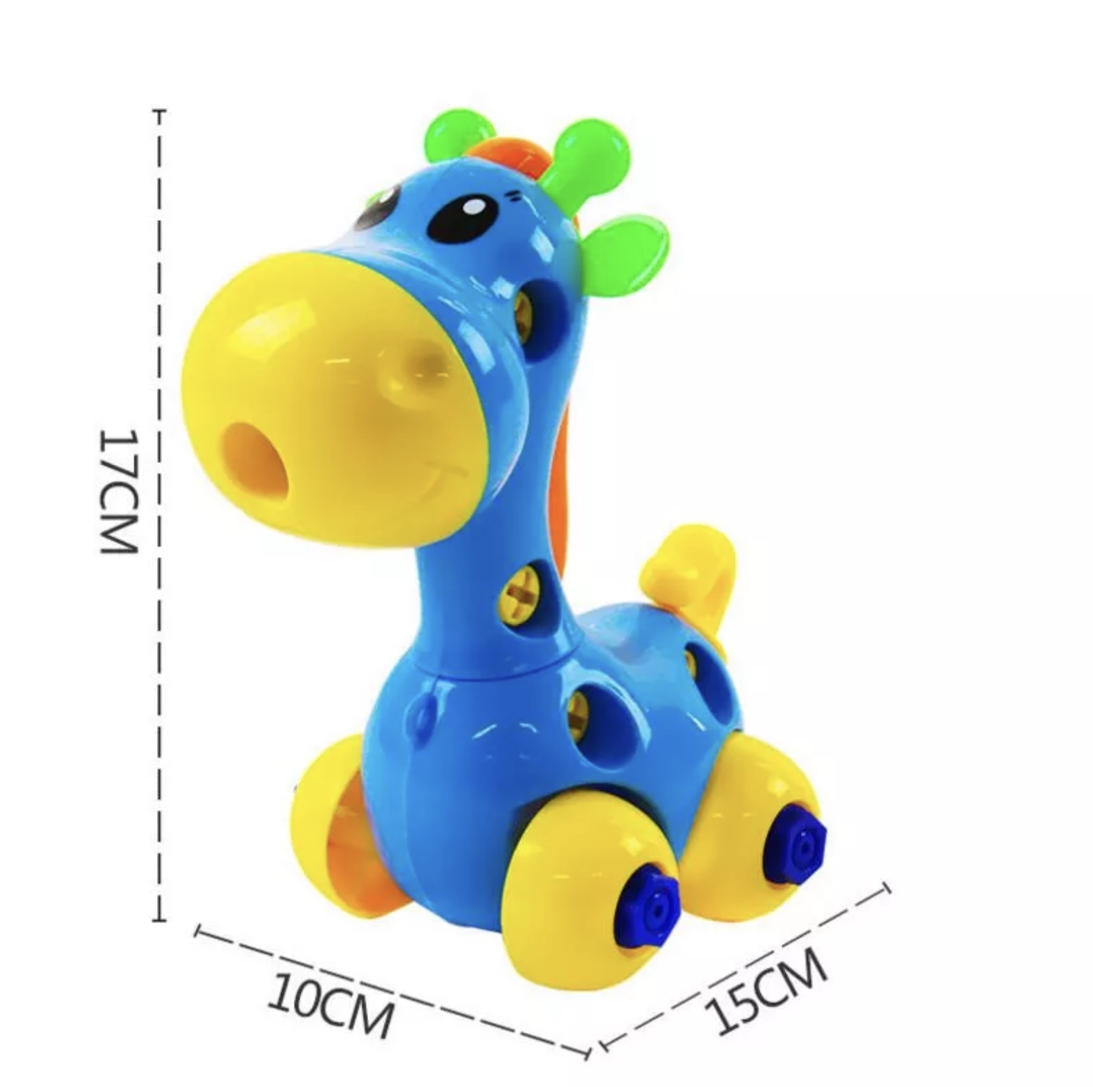 Puzzle din plastic de tip girafă pentru copii de vârsta de doi ani + 1 produs non toxic indicat copiilor care vor să desfacă și să refacă acest animal girafa