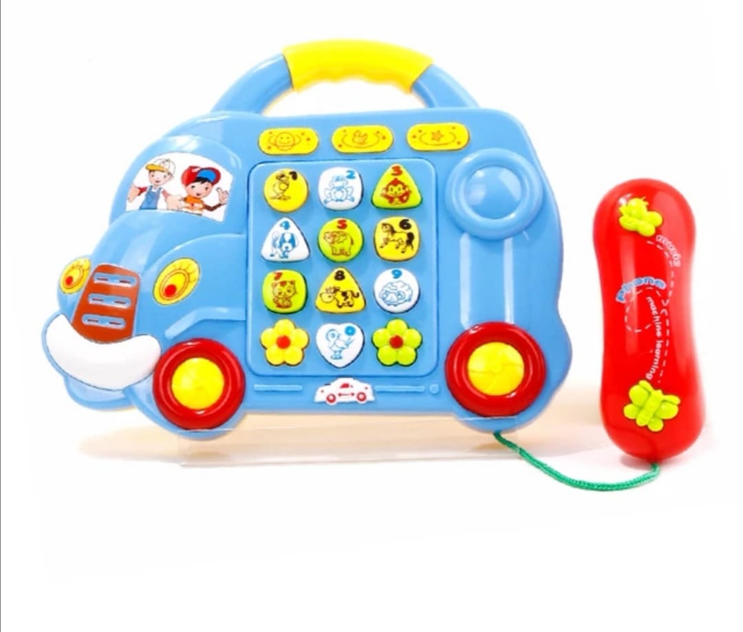Orga de jucarie cu forma de masina cu activitati si telefon are trei moduri de-a va distra copilul.
In modul 1 copilul tau se poate distra cu 10 cantece
In modul 2, prin atingerea fiecarei taste, copilul tau poate asculta sunetul tastelor de telefon.
In modul 3 copilul tau poate asculta apelul si tonul.
 