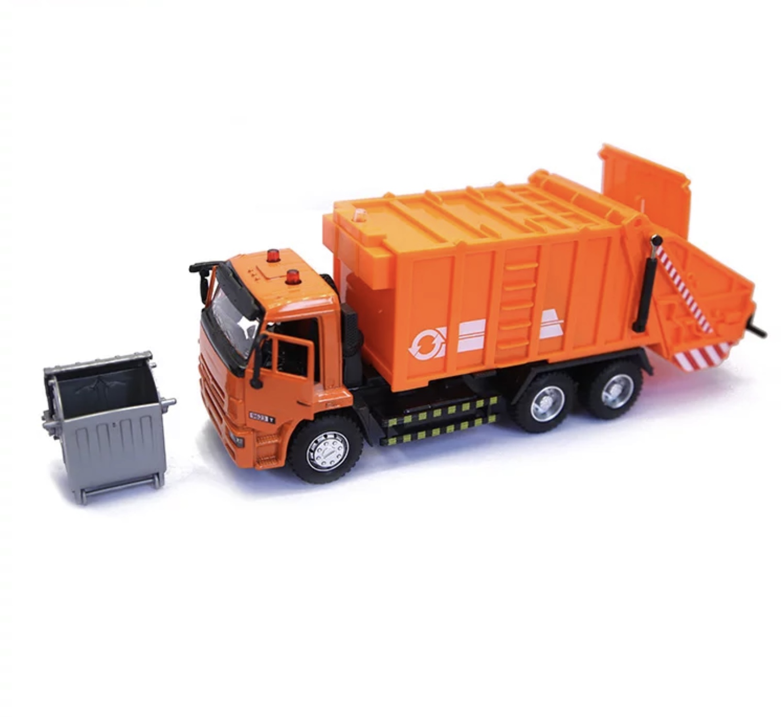 Acest autocamion pentru gunoi este utilizat în operațiune de corectare și sortare a gunoiului ciudat din mașina de gunoi este din plastic având și un coș de colectare a gunoiului un produs foarte rezistent