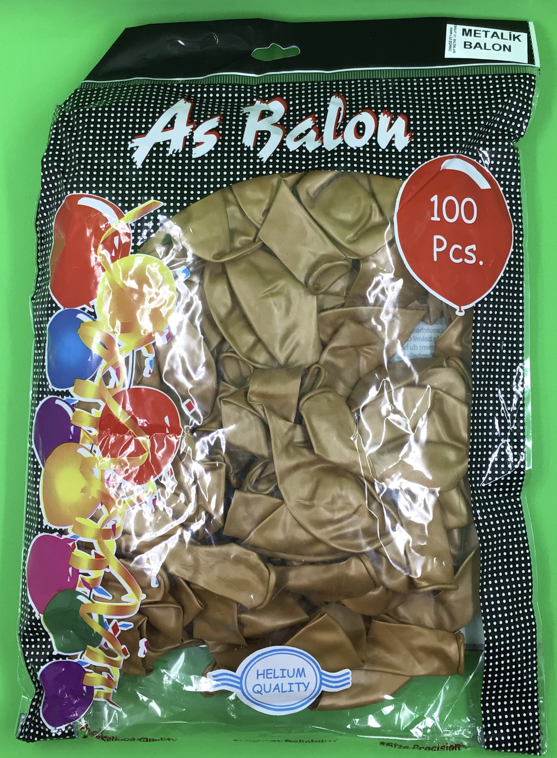 Set de baloane din latex având o singură culoare într-un singur set ce conține 100 de bucăți culori metalizate ele se pot umfla atât cu heliu sau cu aer