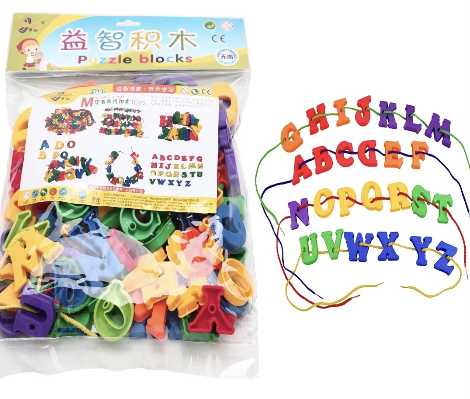 Set creativ din plastic cu litere pentru copiii de vârstă trei ani + ca să învețe tainele alfabetului produsele sunt noi sigilate